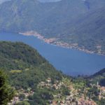 vista su dizzasco e il lago di como