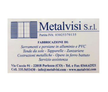 Metalvisi, serramentista valle intelvi